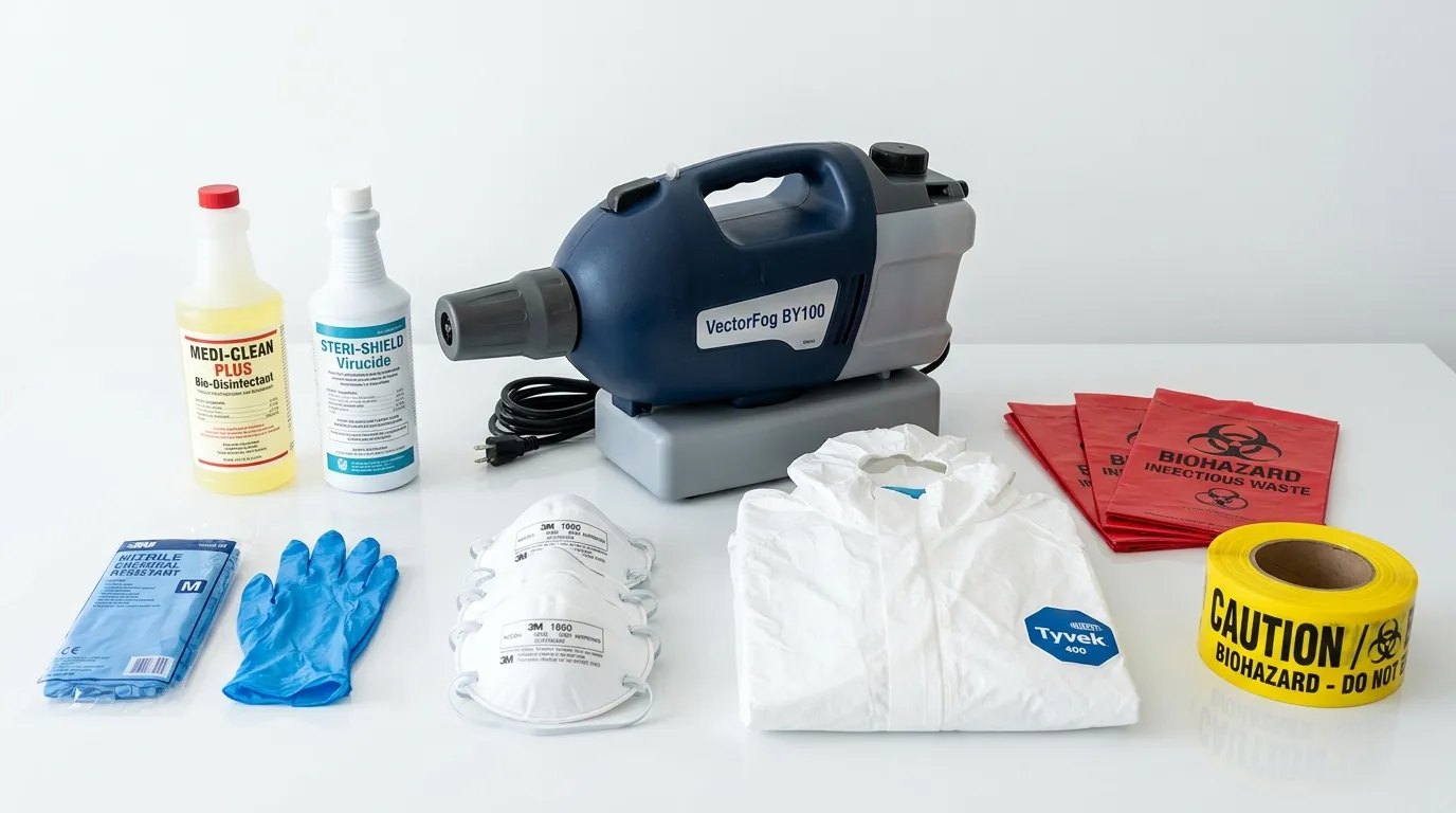 Professional biohazard remediation crew working in Orient Heights