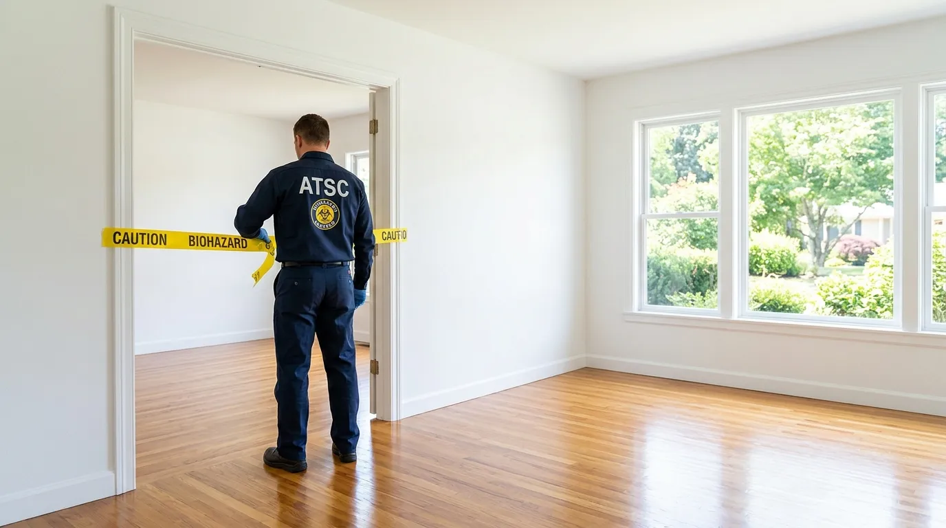 Certified biohazard cleanup crew performing Trauma Scene Cleanup in Orient Heights